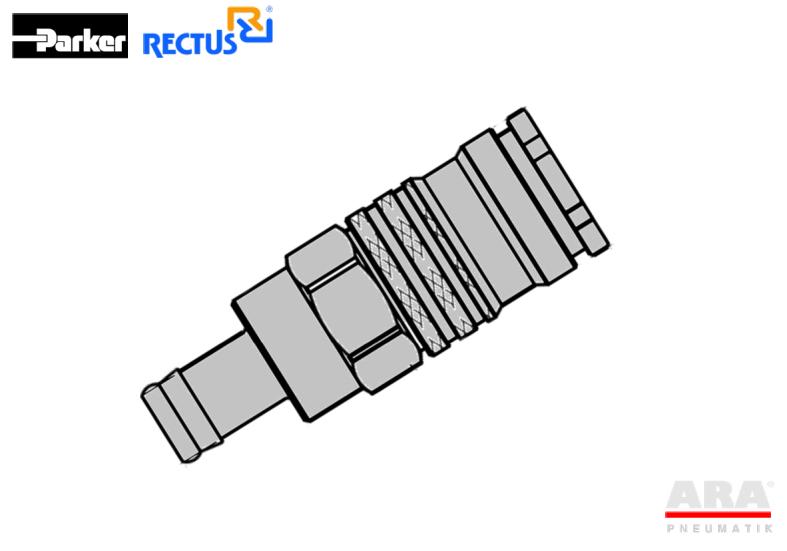 Gniazdo szybkozłącza pneumatycznego Parker Rectus 1700KATF