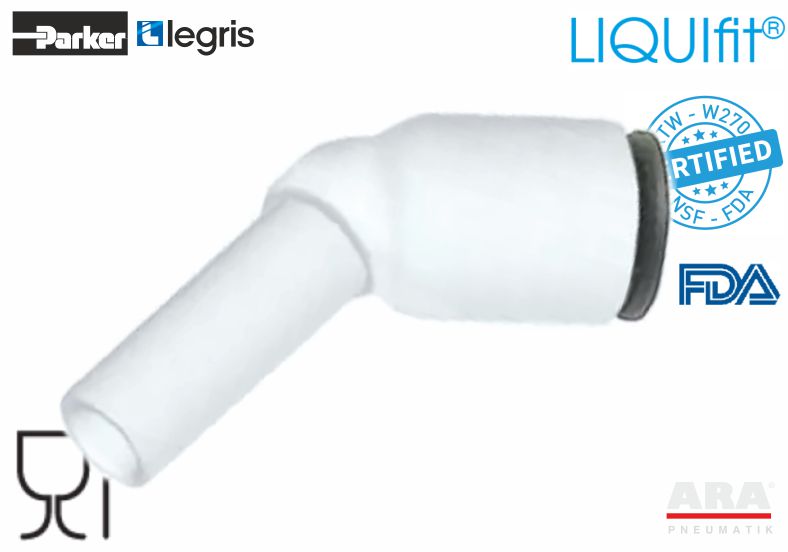 Złączka kątowa 45 LIQUIFIT Parker Legris 6380