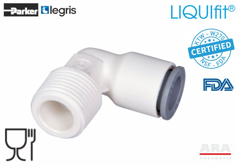 Złączka kątowa kolanko LIQUIfit Parker Legris 6579