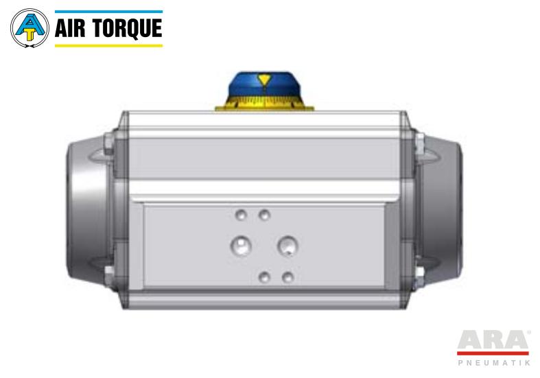 Siłownik obrotowy 120°, 135°, 180° aluminiowy