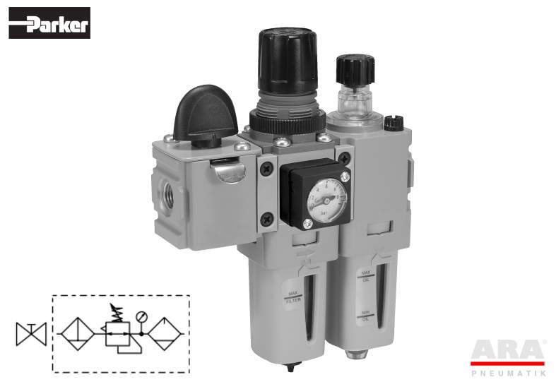 Filtr-regulator | smarownica | zawór Parker Global Mini P31