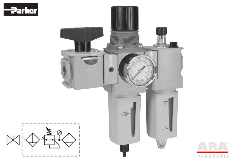 Filtr-regulator | smarownica | zawór Parker Global Compact P32