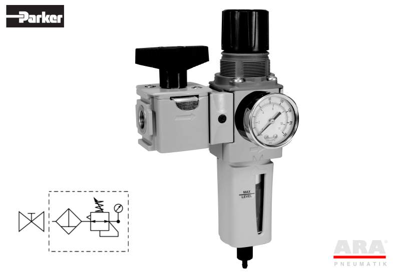 Filtr-regulator| zawór do sprężonego powietrza Parker Global Compact P32