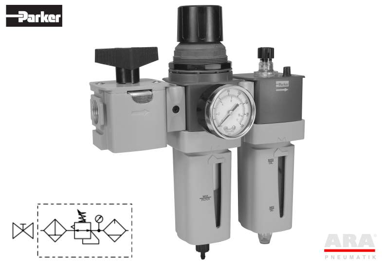 Filtr-regulator | smarownica | zawór przygotowania powietrza Parker Global P33