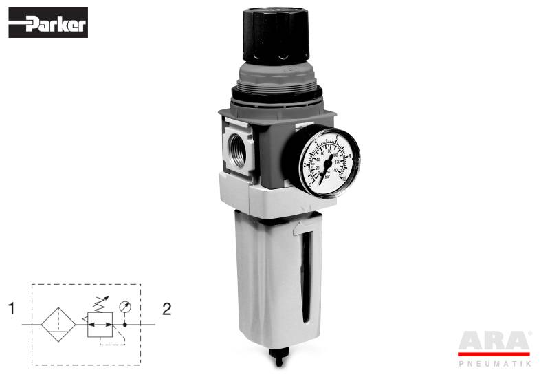 Filtr-regulator do sprężonego powietrza Parker Global Standard P33