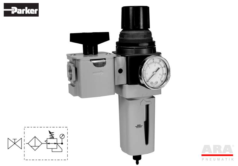 Filtr-regulator | zawór sprężonego powietrza Parker Global Standard P33