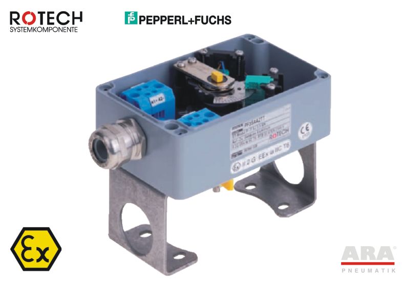 Wyłącznik krańcowy krańcówka indukcyjna ATEX Rotech PF3SAAZTT