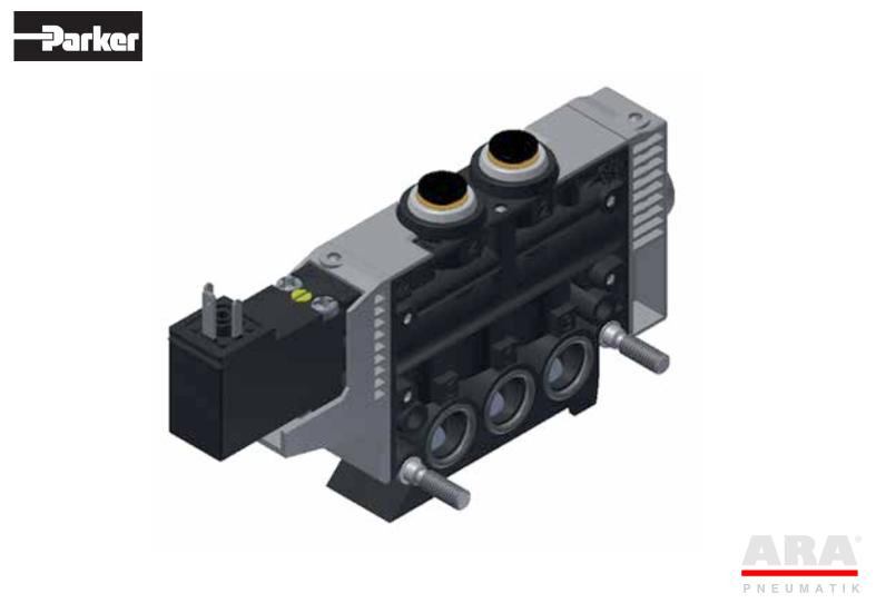 Zawory elektromagnetyczne Parker PVL-B monostabilne - z cewką i pilotem