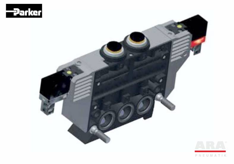 Zawory elektromagnetyczne 5/2 Parker seria PVL-B